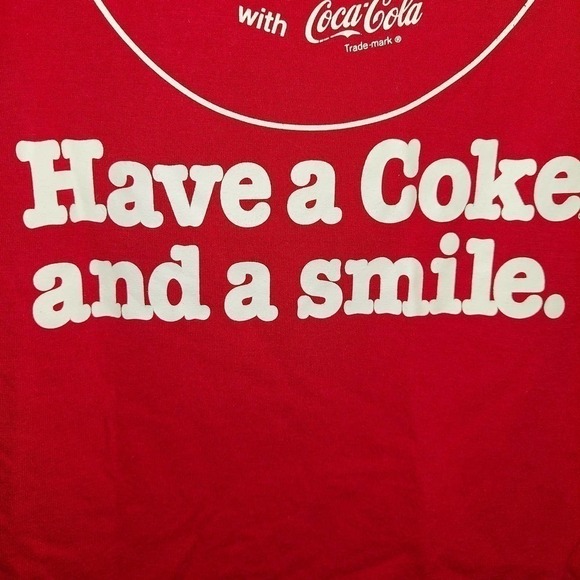 Coca Cola Red Logo TShirt, Short Sleeve, Round Hem, Size M - Picture 2 of 7